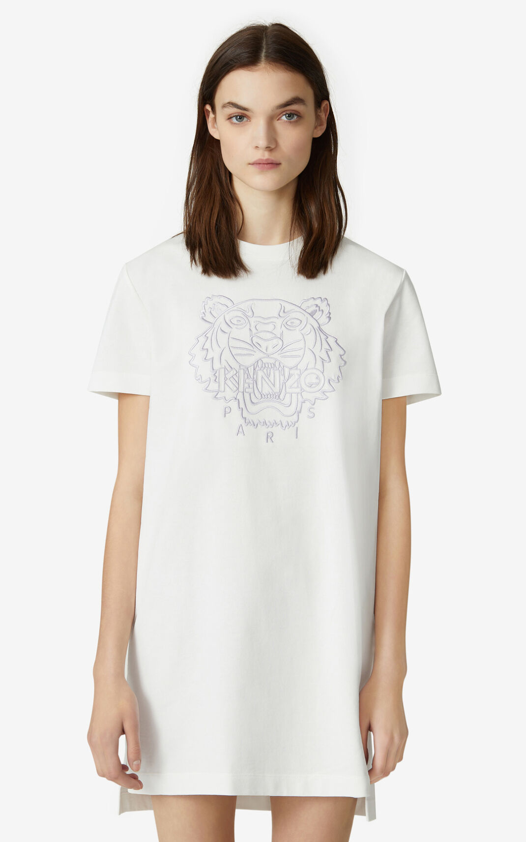 Kenzo Tiger t shirt Vestidos Mujer Blancas | 3268709-FT